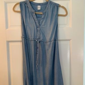 Maternity chambray sundress